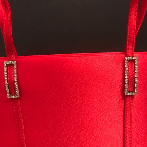 Bright Red Evening Purse - Picture 5 of 9